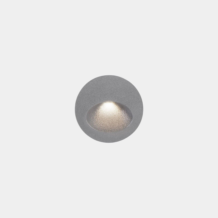 RECESSED WALL LIGHTING IP66 BAT ROUND OVAL LED 3 3000K ON-OFF GREY 77LM