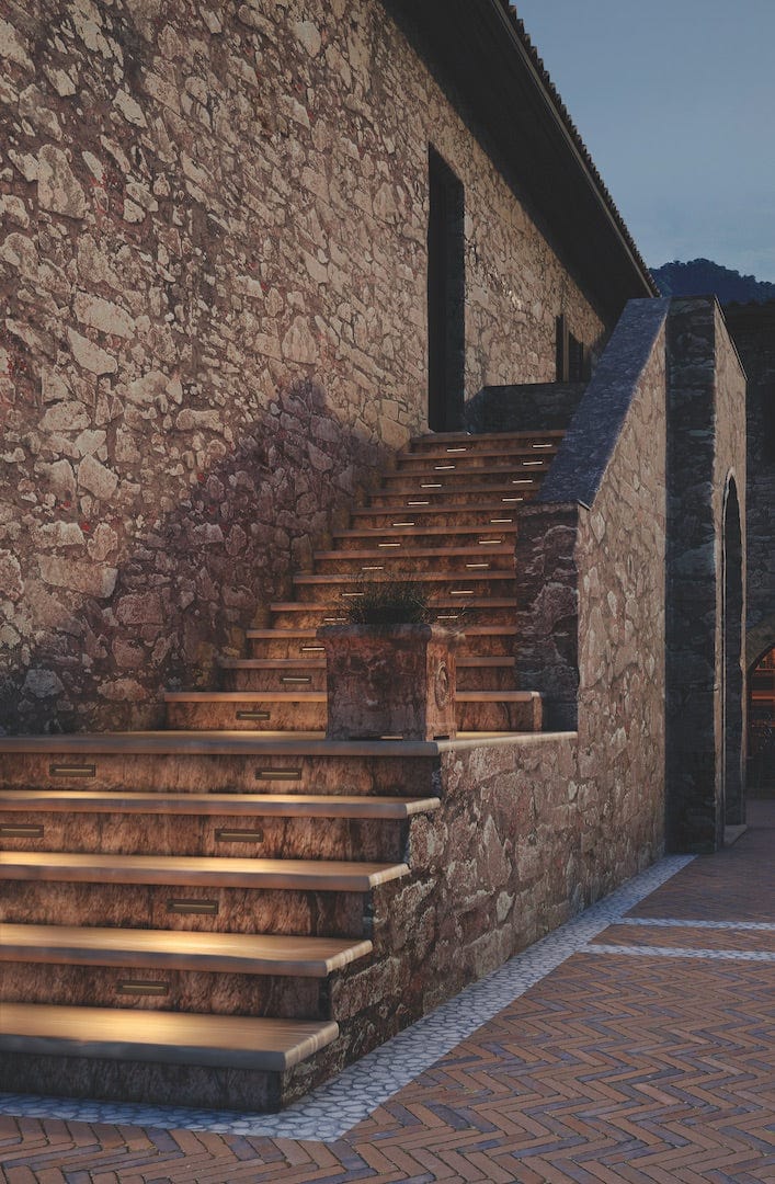 RECESSED WALL LIGHTING IP66 TINY LARGE LED 7.8 LED WARM-WHITE 3000K ON-OFF URBAN