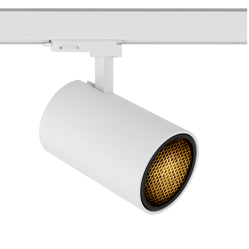 Style Eco 22W 3000K White Track Spot with Honeycomb - 3400lm
