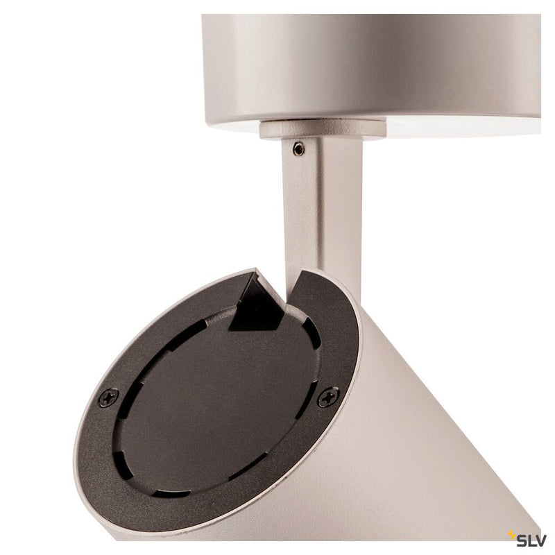 SLV 1004208 NUMINOS® M CL, PHASE, Surface-mounted ceiling light, 3000 K, 14 Watt, trailing edge, 60°, matt white / matt black