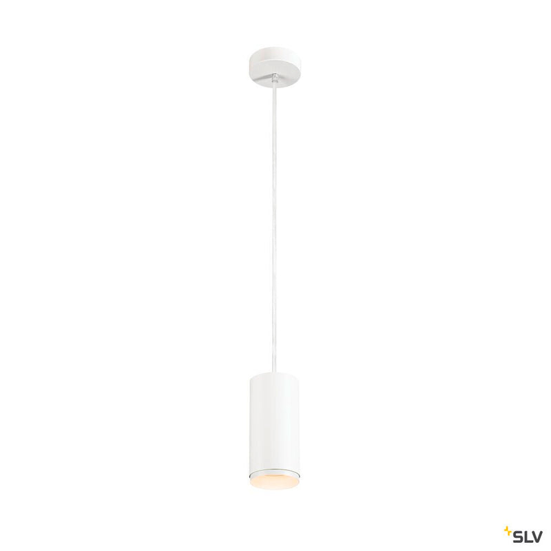 SLV 1004247 NUMINOS® M PD, PHASE, Pendant light, pendant length 250 cm, 2700 K, 14 Watt, 36°, trailing edge, matt white / matt black