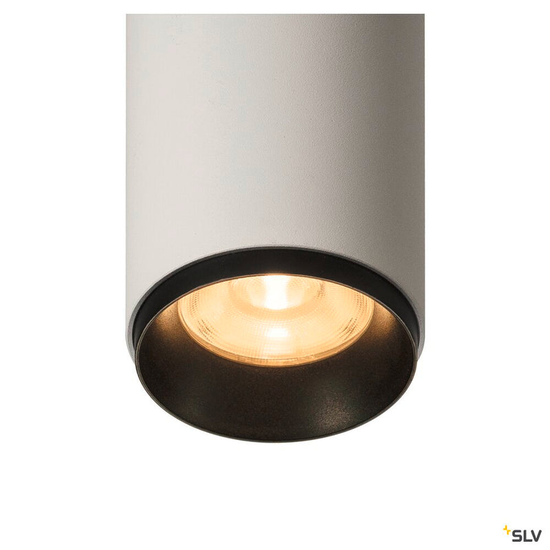SLV 1004247 NUMINOS® M PD, PHASE, Pendant light, pendant length 250 cm, 2700 K, 14 Watt, 36°, trailing edge, matt white / matt black