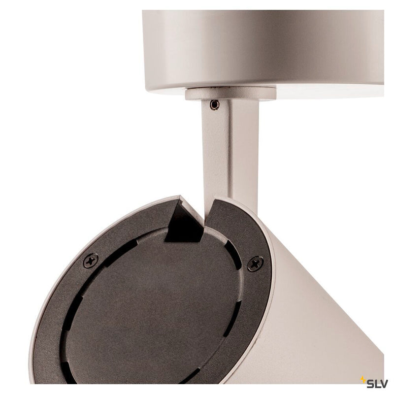 SLV 1004304 NUMINOS® L CL, PHASE, Surface-mounted ceiling light, 3000 K, 20 Watt, trailing edge, 60°, matt white / matt black