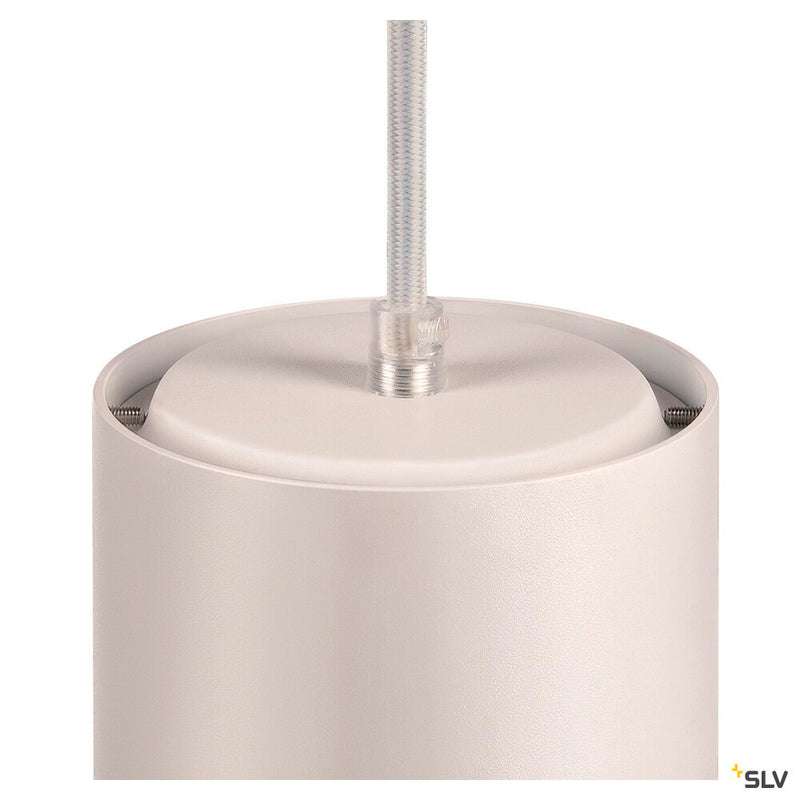 SLV 1004343 NUMINOS® L PD, PHASE, Pendant light, pendant length 250 cm, 2700 K, 20 Watt, 36°, trailing edge, matt white / matt black