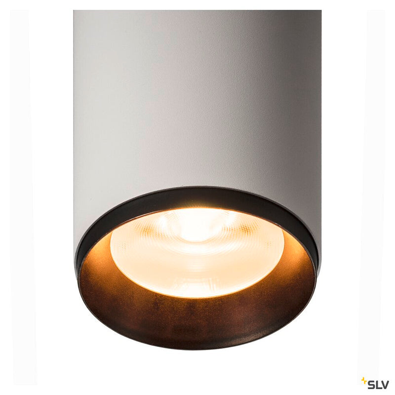 SLV 1004343 NUMINOS® L PD, PHASE, Pendant light, pendant length 250 cm, 2700 K, 20 Watt, 36°, trailing edge, matt white / matt black