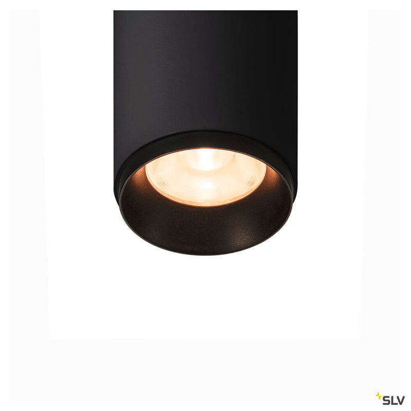 SLV 1004364 NUMINOS® S 3Ph., DALI, 3~ Spotlight, cylindrical, 2700 K, 7.8 Watt, DALI, 60°, matt black