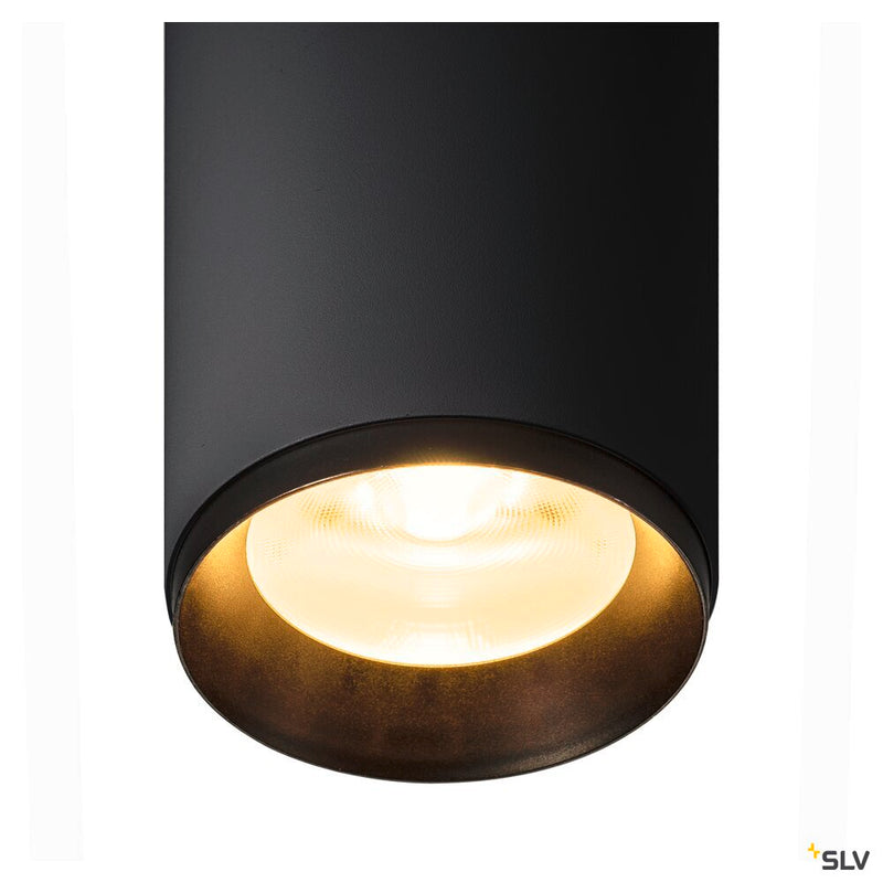SLV 1004564 NUMINOS® L 3Ph., DALI, 3~ Spotlight, cylindrical, 3000 K, 19 Watt, DALI, 60°, matt black