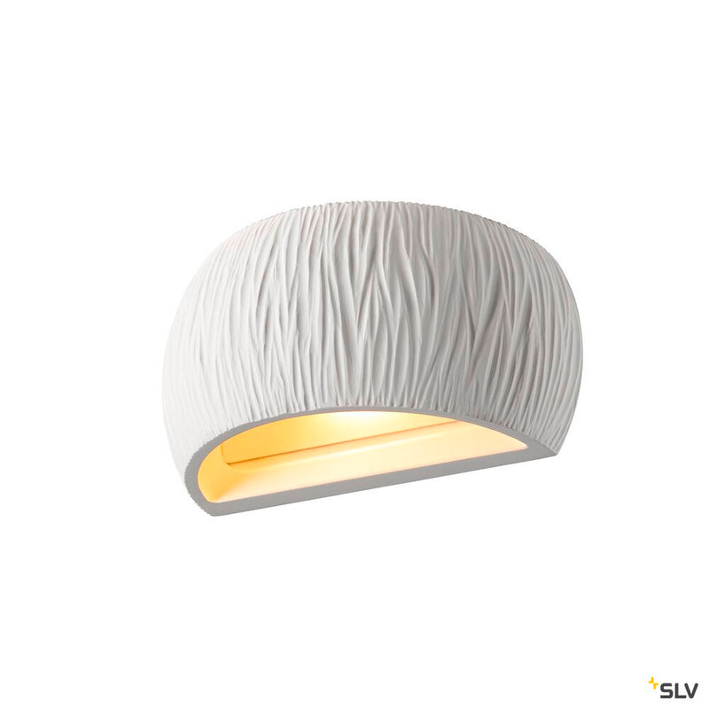 SLV 1004732 PLASTRA WL CURVED CURTAIN, Indoor wall-mounted light QT-DE12 white