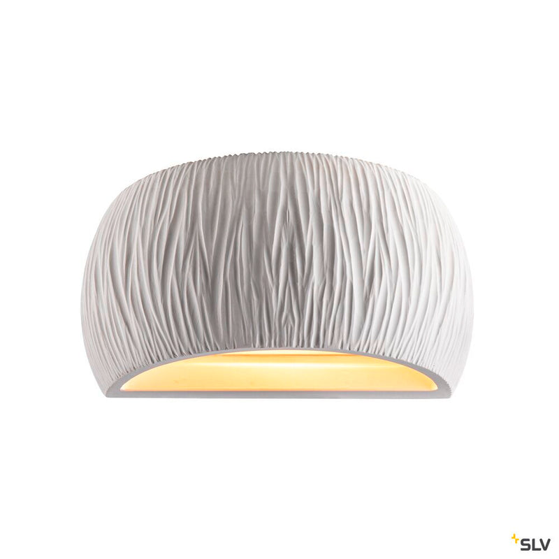 SLV 1004732 PLASTRA WL CURVED CURTAIN, Indoor wall-mounted light QT-DE12 white