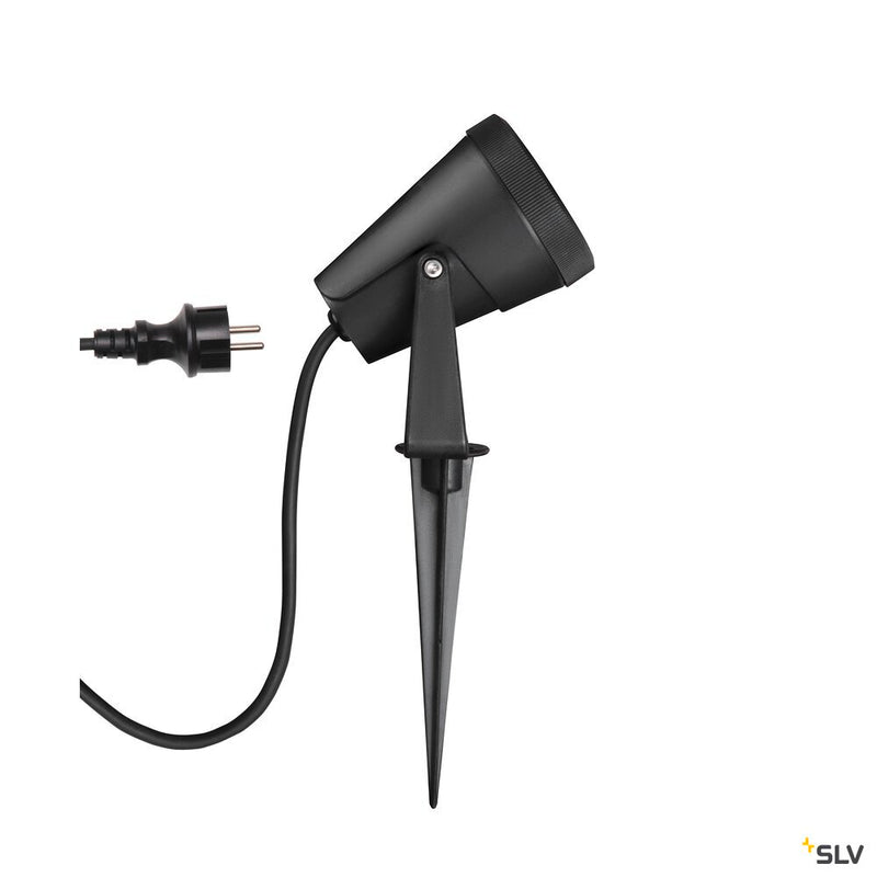SLV 1004757 SAMRINA SP single QPAR51, outdoor ground spike light black