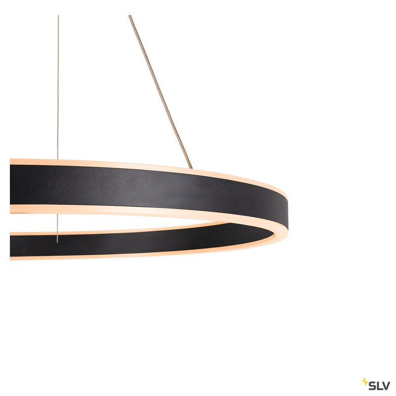 SLV 1004759 ONE 60 PD PHASE UP/DOWN, Indoor LED pendant light black CCT switch 2700/3000 K