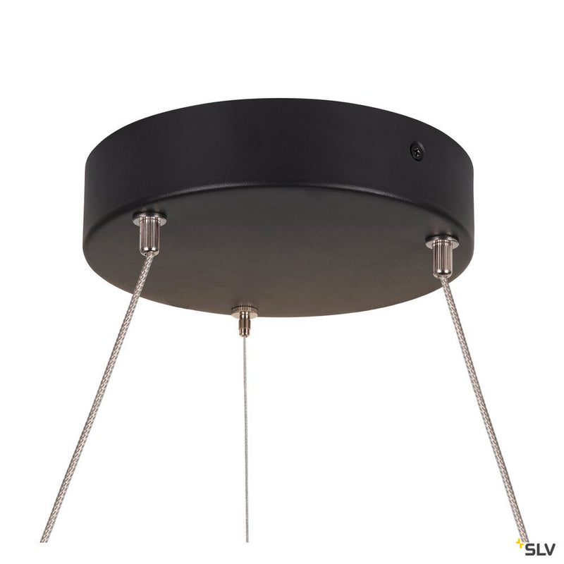 SLV 1004759 ONE 60 PD PHASE UP/DOWN, Indoor LED pendant light black CCT switch 2700/3000 K