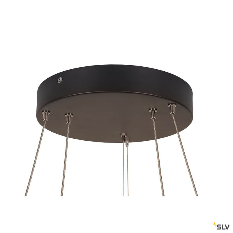 SLV 1004765 ONE DOUBLE PD PHASE UP/DOWN, Indoor LED pendant light black CCT switch 2700/3000 K