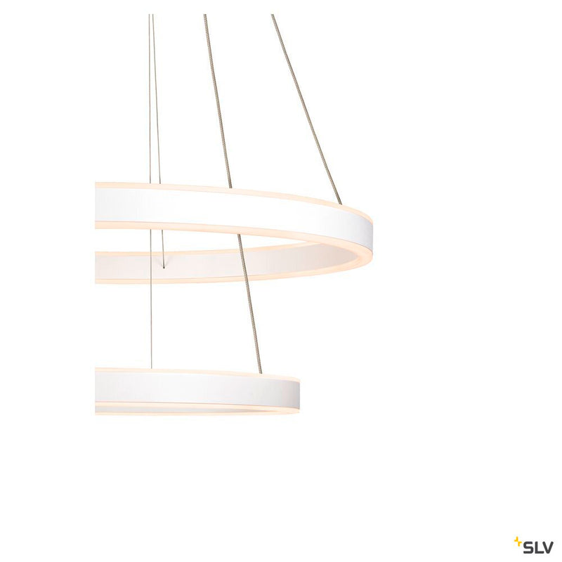 SLV 1004766 ONE DOUBLE PD PHASE UP/DOWN, Indoor LED pendant light white CCT switch 2700/3000 K