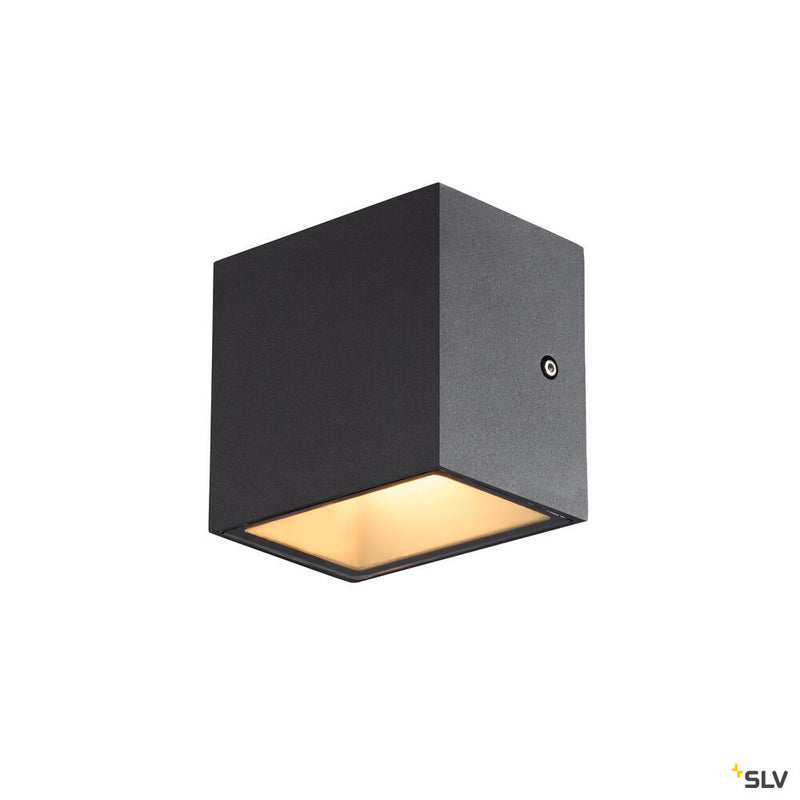 SLV 1005148 SITRA S WL SINGLE, LED outdoor wall-mounted light, anthracite, CCT switch 3000/4000 K