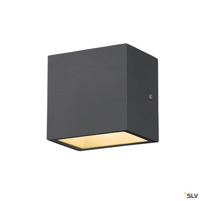 SLV 1005148 SITRA S WL SINGLE, LED outdoor wall-mounted light, anthracite, CCT switch 3000/4000 K