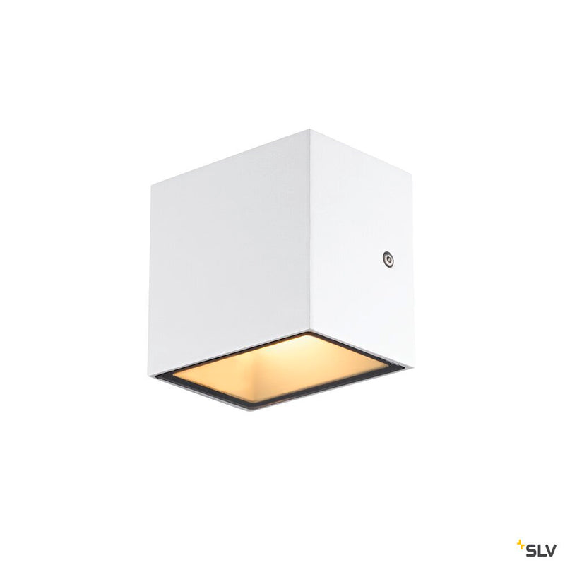 SLV 1005149 SITRA S WL SINGLE, LED outdoor wall-mounted light, white, CCT switch 3000/4000 K