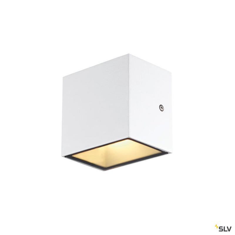 SLV 1005149 SITRA S WL SINGLE, LED outdoor wall-mounted light, white, CCT switch 3000/4000 K