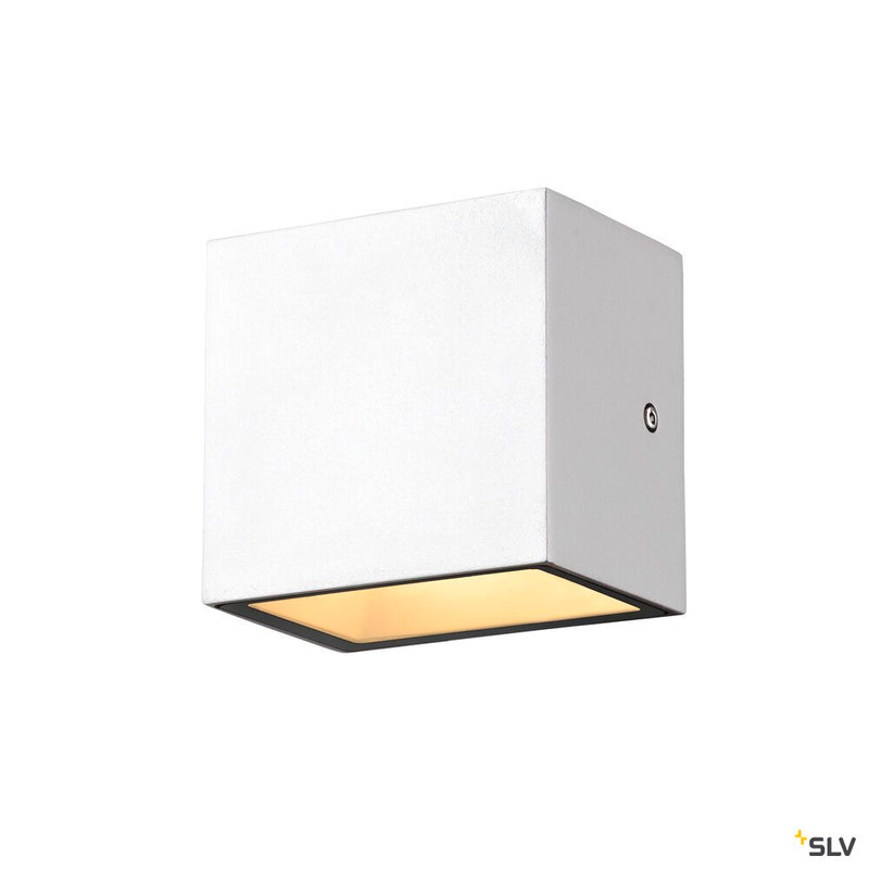 SLV 1005149 SITRA S WL SINGLE, LED outdoor wall-mounted light, white, CCT switch 3000/4000 K