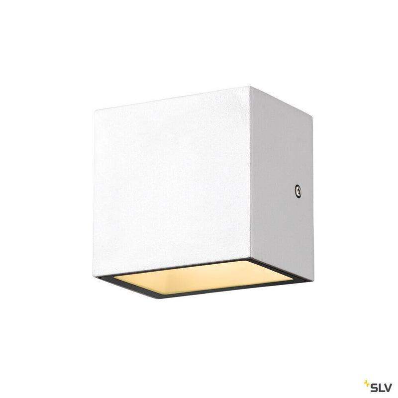 SLV 1005149 SITRA S WL SINGLE, LED outdoor wall-mounted light, white, CCT switch 3000/4000 K