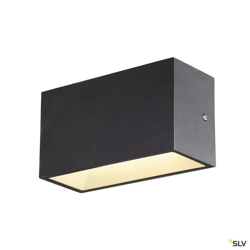 SLV 1005151 SITRA M WL UP/DOWN, outdoor LED wall-mounted light, anthracite, CCT switch 3000/4000 K