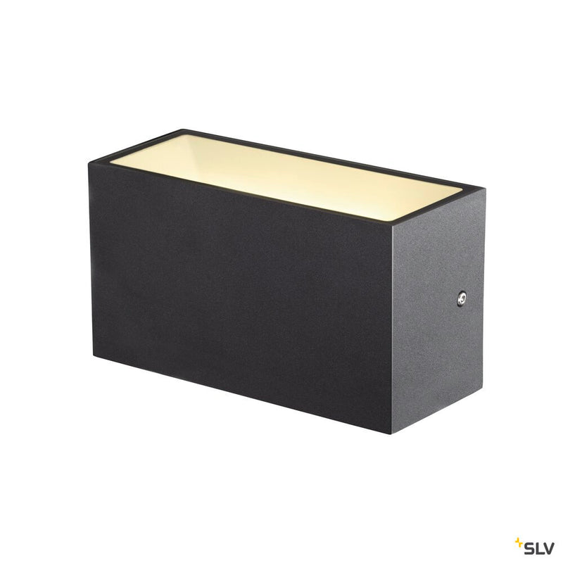 SLV 1005151 SITRA M WL UP/DOWN, outdoor LED wall-mounted light, anthracite, CCT switch 3000/4000 K