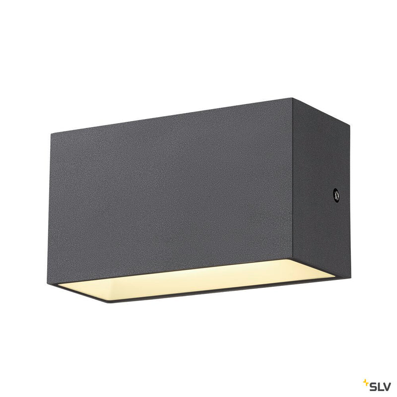 SLV 1005151 SITRA M WL UP/DOWN, outdoor LED wall-mounted light, anthracite, CCT switch 3000/4000 K