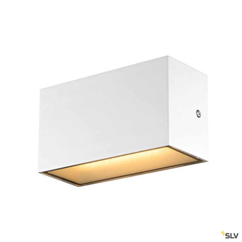 SLV 1005153 SITRA M WL UP/DOWN, LED outdoor wall-mounted light, white, CCT switch 3000/4000 K, IP 65