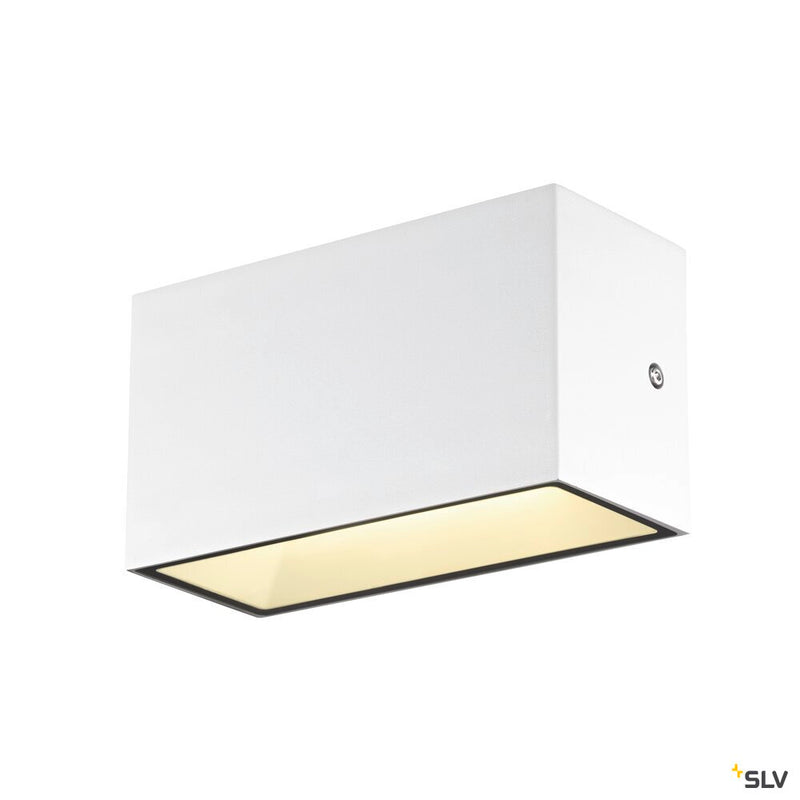 SLV 1005153 SITRA M WL UP/DOWN, LED outdoor wall-mounted light, white, CCT switch 3000/4000 K, IP 65