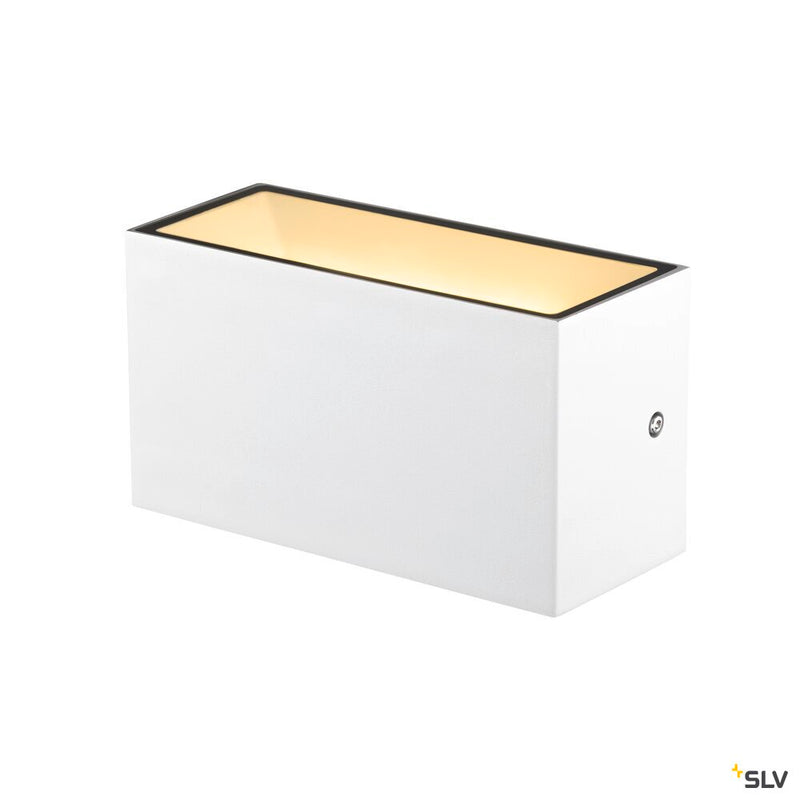 SLV 1005153 SITRA M WL UP/DOWN, LED outdoor wall-mounted light, white, CCT switch 3000/4000 K, IP 65