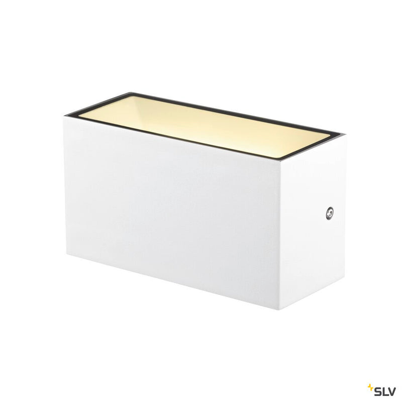 SLV 1005153 SITRA M WL UP/DOWN, LED outdoor wall-mounted light, white, CCT switch 3000/4000 K, IP 65