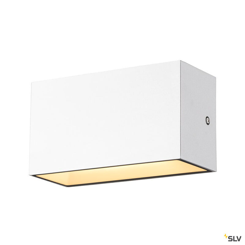 SLV 1005153 SITRA M WL UP/DOWN, LED outdoor wall-mounted light, white, CCT switch 3000/4000 K, IP 65