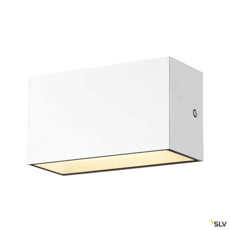 SLV 1005153 SITRA M WL UP/DOWN, LED outdoor wall-mounted light, white, CCT switch 3000/4000 K, IP 65