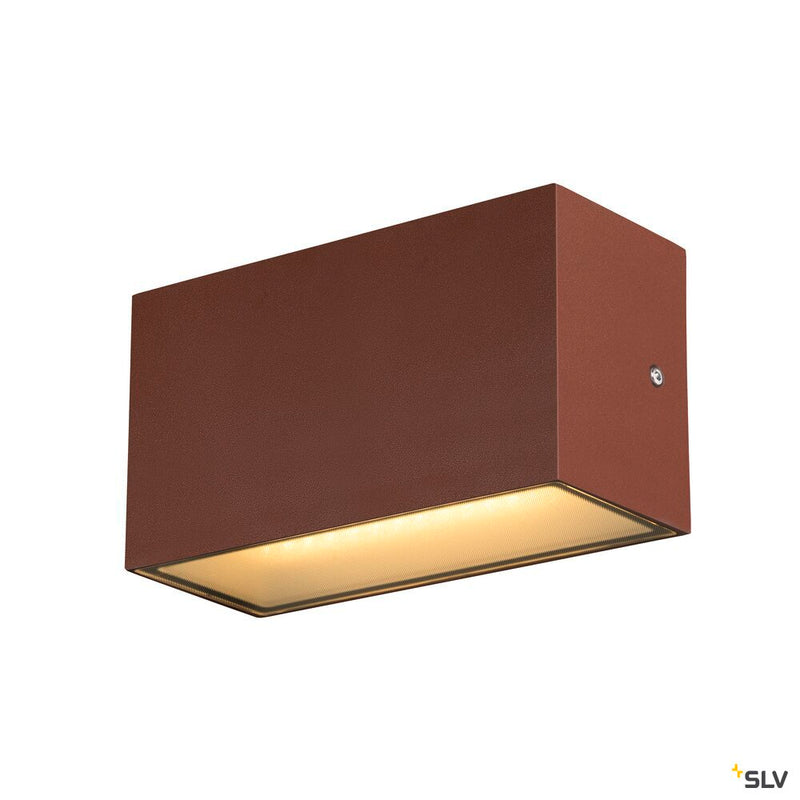 SLV 1005154 SITRA M WL UP/DOWN, LED outdoor wall-mounted light, rust coloured, CCT switch 3000/4000 K