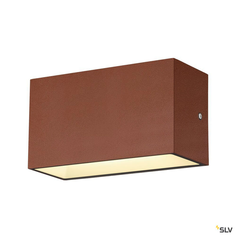 SLV 1005154 SITRA M WL UP/DOWN, LED outdoor wall-mounted light, rust coloured, CCT switch 3000/4000 K