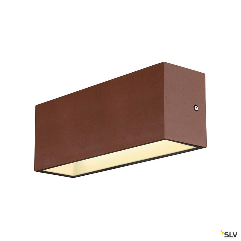 SLV 1005157 SITRA L WL UP/DOWN, LED outdoor wall-mounted light, rust coloured, CCT switch 3000/4000 K