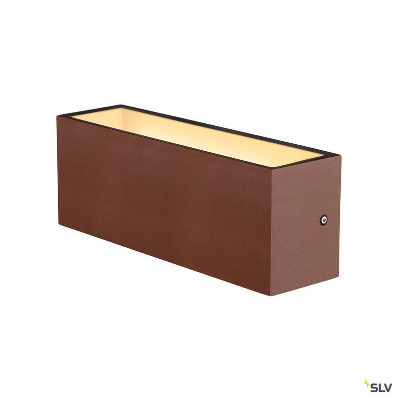 SLV 1005157 SITRA L WL UP/DOWN, LED outdoor wall-mounted light, rust coloured, CCT switch 3000/4000 K
