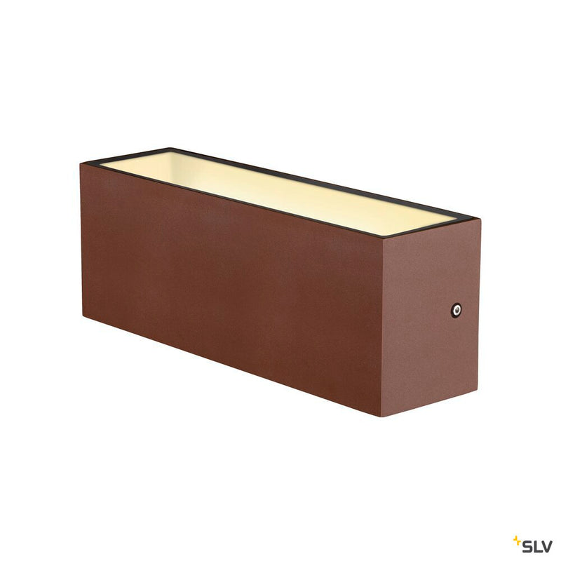 SLV 1005157 SITRA L WL UP/DOWN, LED outdoor wall-mounted light, rust coloured, CCT switch 3000/4000 K