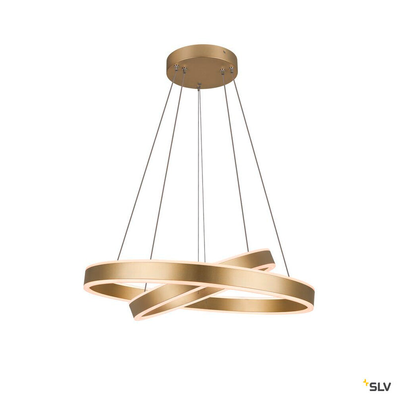 SLV 1005178 ONE DOUBLE PHASE up/down, brass pendant light, 35 W 2700/3000 K 130°