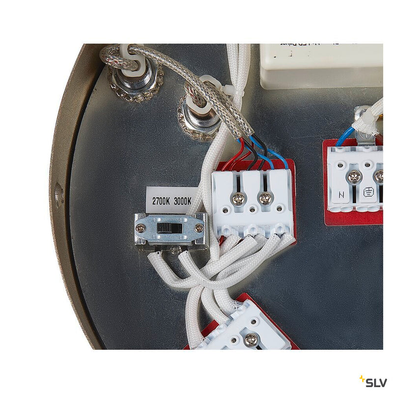 SLV 1005178 ONE DOUBLE PHASE up/down, brass pendant light, 35 W 2700/3000 K 130°