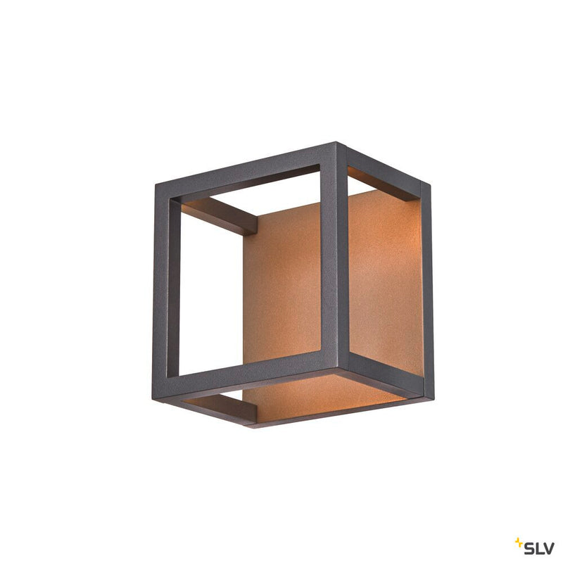 SLV 1005202 QUADRULO CL, LED outdoor ceiling-mounted light, anthracite