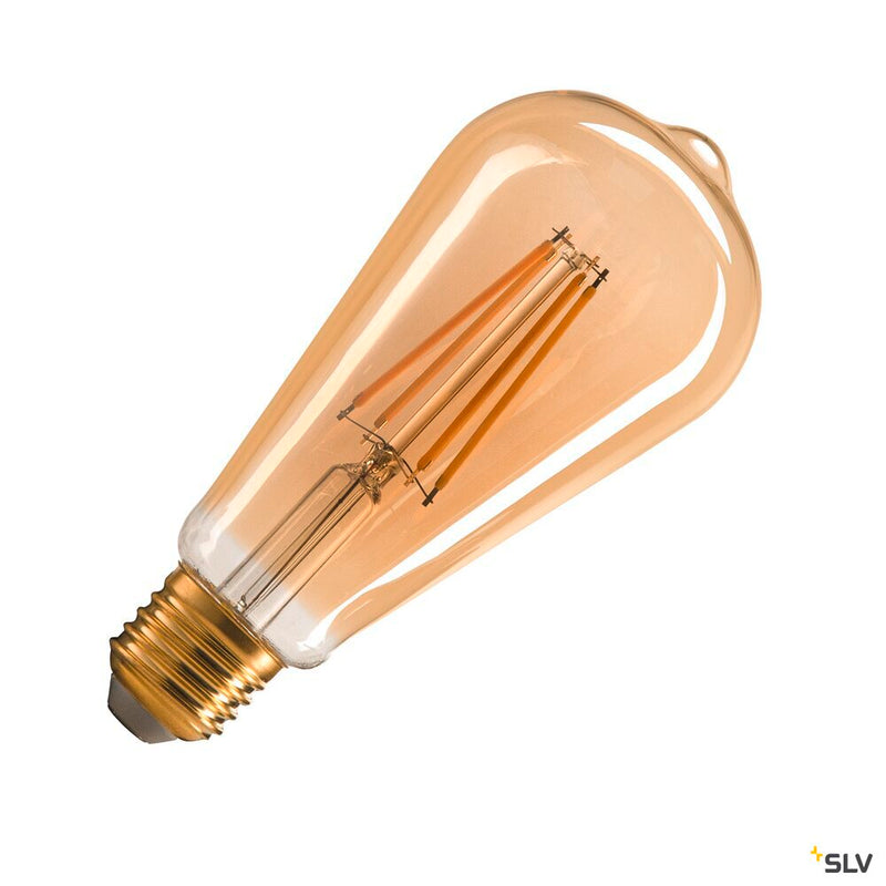 SLV 1005265 ST64 E27, gold LED light, 7.5 W 2500 K CRI 90 320°