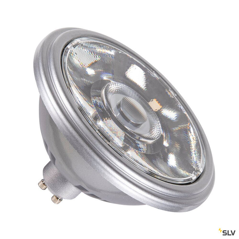 SLV 1005278 QPAR111 GU10, silver LED light, 12.5 W 3000 K CRI 90 10°