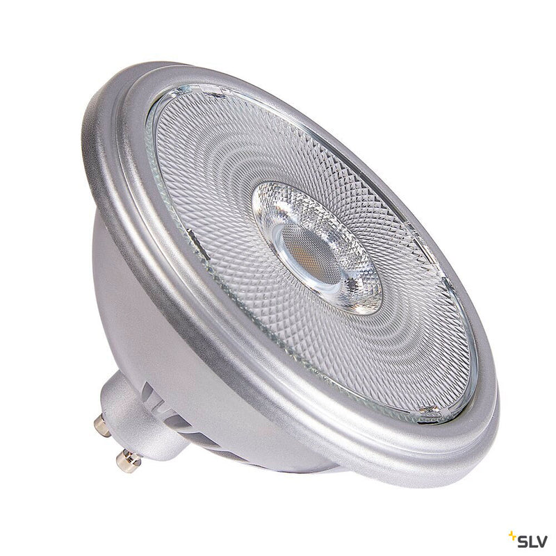 SLV 1005279 QPAR111 GU10, LED lamp, Silver, 12.5 W 3000 K CRI 90 30°