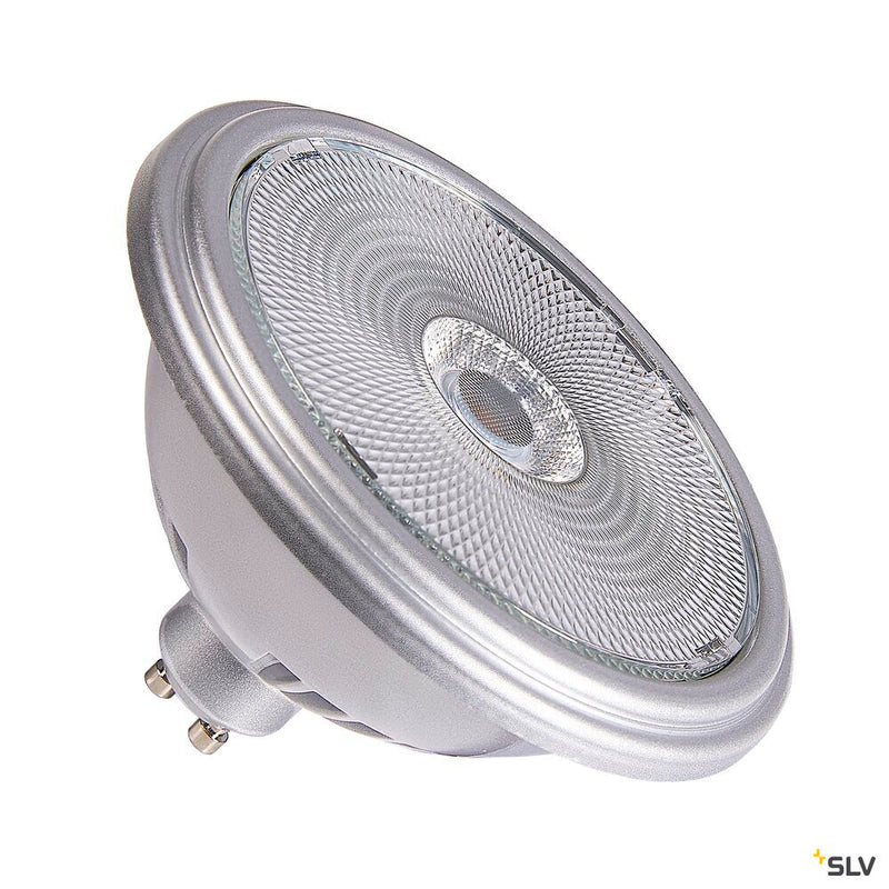 SLV 1005280 QPAR111 GU10, LED lamp, Silver, 12.5 W 3000 K CRI 90 60°