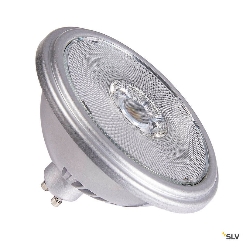 SLV 1005282 QPAR111 GU10, silver LED light, 12.5 W 4000 K CRI 90 30°