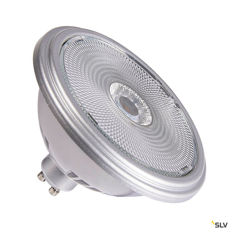 SLV 1005283 QPAR111 GU10, silver LED light, 12.5 W 4000 K CRI 90 60°