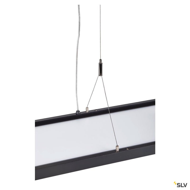 SLV 1005395 WORKLIGHT DALI, black pendant light, 57 W 4000 K 80°