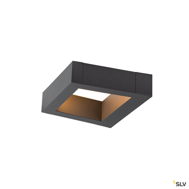 SLV 1005443 BOOKAT, anthracite wall-mounted light, 15 W 3000/4000 K