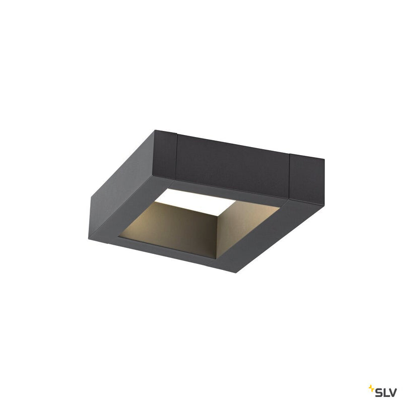 SLV 1005443 BOOKAT, anthracite wall-mounted light, 15 W 3000/4000 K